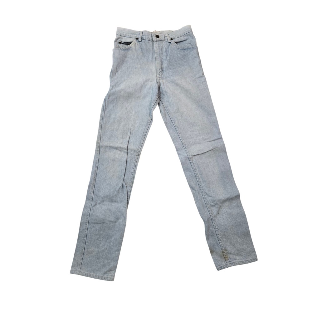 VTG 80s Lee Riders Jeans Union Made In USA Blue‎ Denim Light Wash Men's 30x32